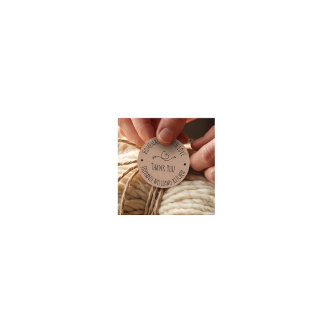Homemade with Love | Kraft Paper Thank You Classic Round Sticker