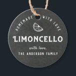 Homemade with Love Limoncello Modern Chalkboard Favour Tags<br><div class="desc">Custom-designed limoncello favour/gift tags featuring personalised text/gift message on chalkboard style background.</div>