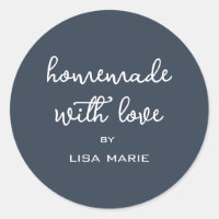 Homemade with Love Personalised Dark Blue Gift