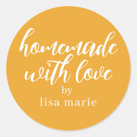 Homemade with Love Personalised Mellow Yellow Gift