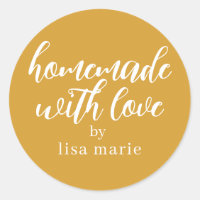 Homemade with Love Personalized Mango Yellow Gift
