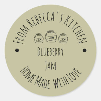 Homemade with Love Sage Green | Jam Canning Label