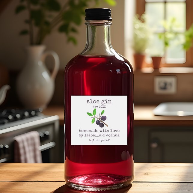 Homemade with love Sloe Gin label (Creator Uploaded)