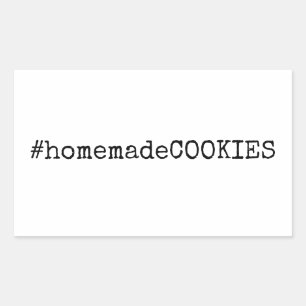 #homemadeCookies Rectangular Sticker