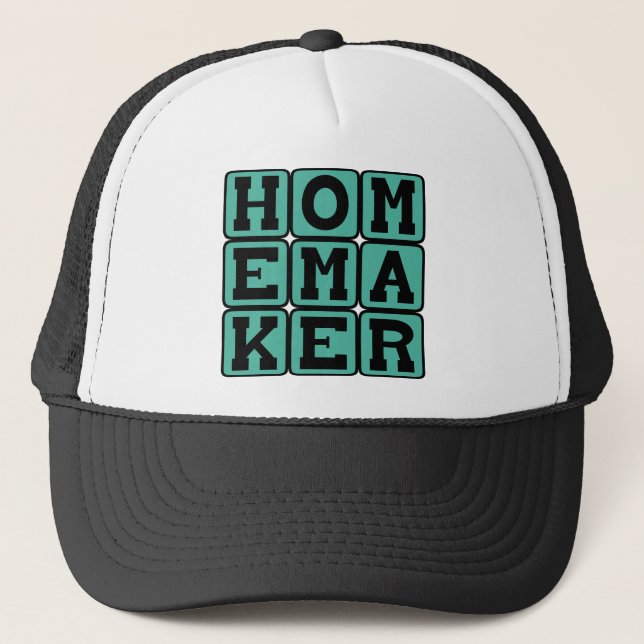 Homemaker, Domestic Goddess Trucker Hat (Front)