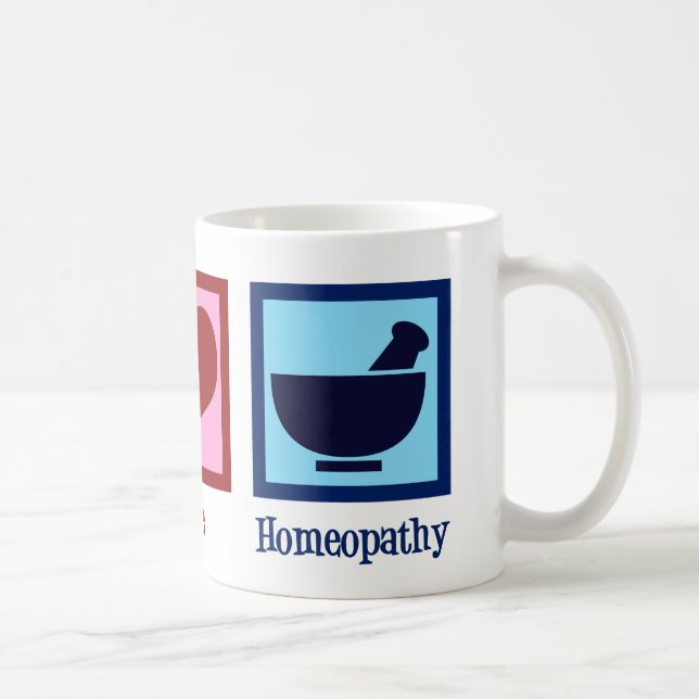 Homeopath Peace Love Homaeopathy Coffee Mug (Right)