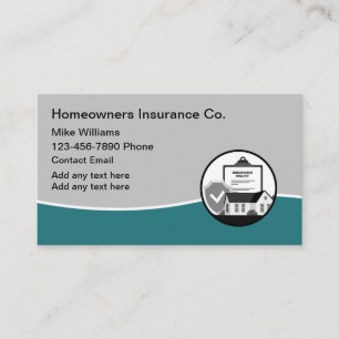 Homeowners Insurance Agent Business Cards