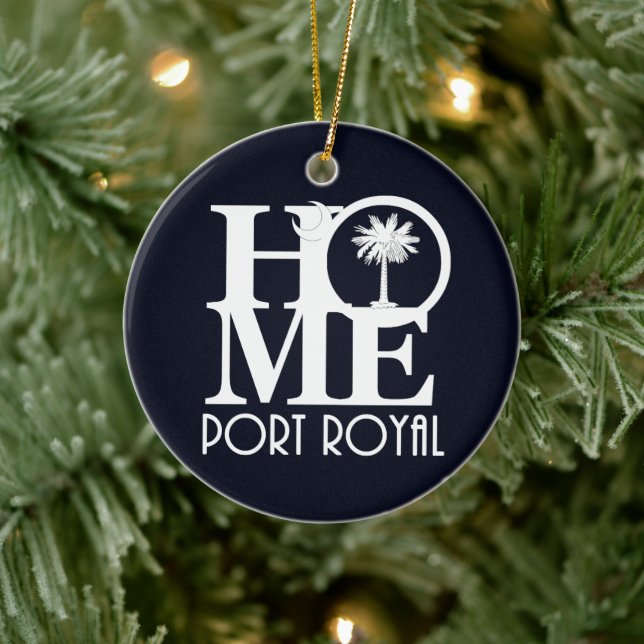 HOMEPort Royal South Carolina Ceramic Tree Decoration (Tree)