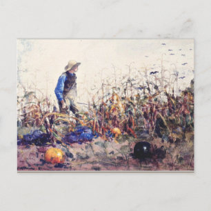 Homer - Among the Vegetables Postcard