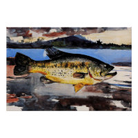 Homer - Bass, fish, fine art,