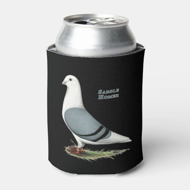 Homer Blue Saddle Can Cooler (Can Front)