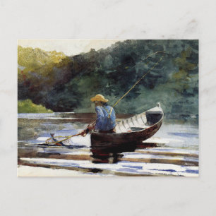 Homer - Boy Fishing Postcard