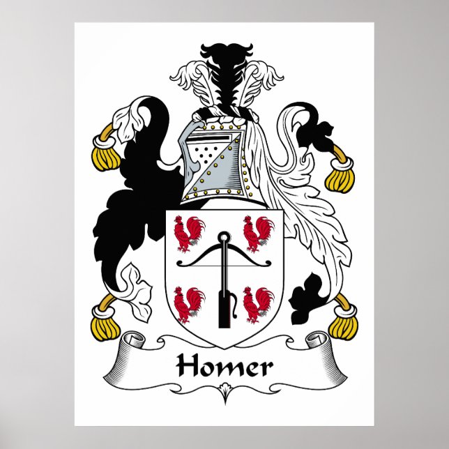 Homer Family Crest Poster (Front)
