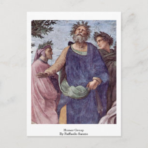 Homer Group By Raffaello Sanzio Postcard