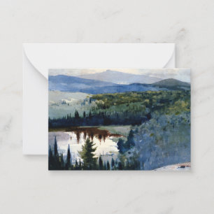 Homer - Indian Village, Adirondacks Card