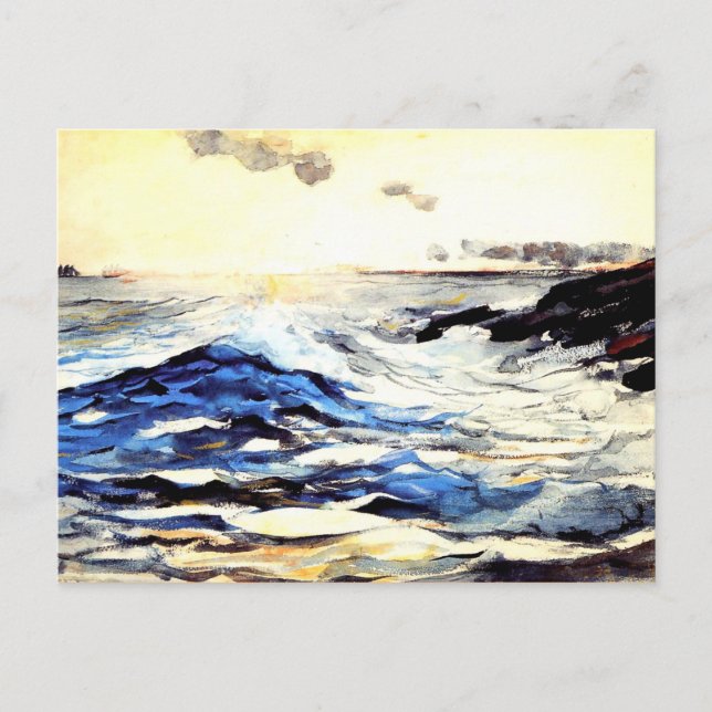Homer - Sunset, Prout's Neck, fine art painting Postcard (Front)