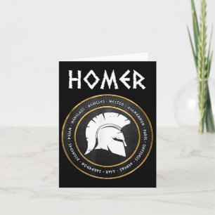 Homer The Iliad And Odyssey Heroes Of The Trojan W Card