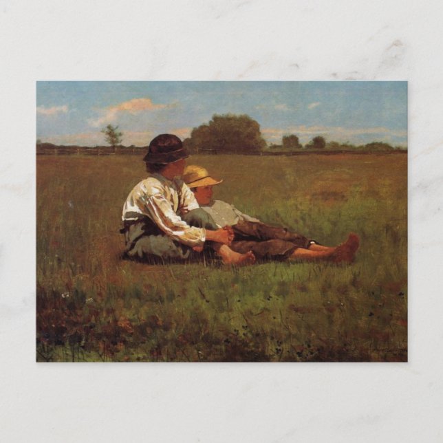 Homer Winslow Art Work Postcard (Front)