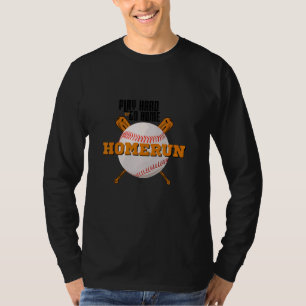 Homerun Football  Go Sports  Team Baseball Play Ha T-Shirt