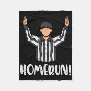 Homerun Referee American Football Sports Men Women Fleece Blanket