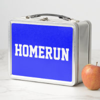 HOMERUN Sporty Bright Royal Blue Baseball Text