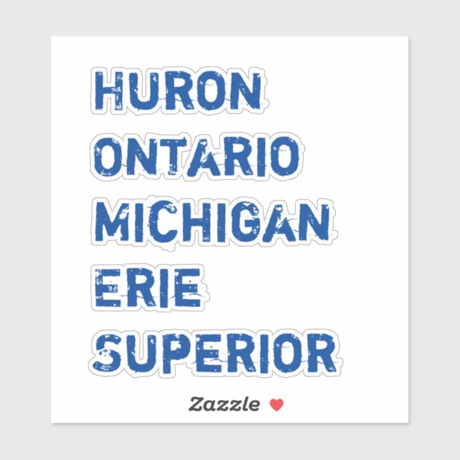 HOMES Huron Ontario Michigan Erie Superior Lakes (Sheet)