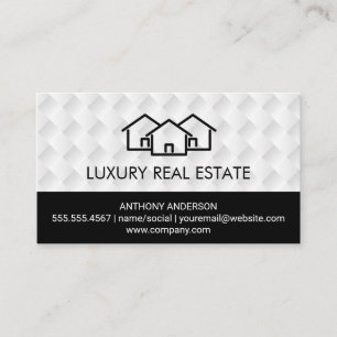 Homes Icon    Weave Pattern Business Card
