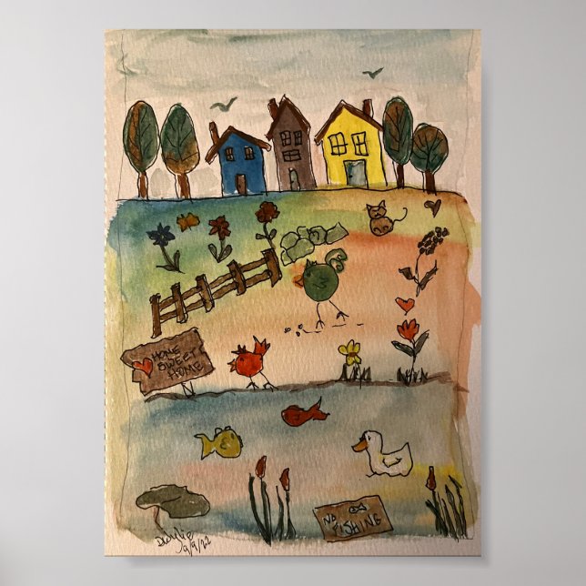 Homes On a Hill Poster (Front)