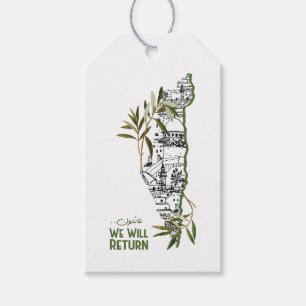 Homes Within the Map, Embraced by Olive Branches Gift Tags