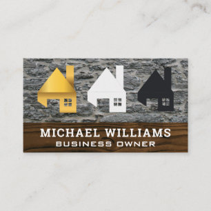 Homes   Wood Rock  Business Card