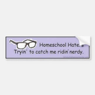 Homeschool Bumper Sticker - Ridin' Nerdy