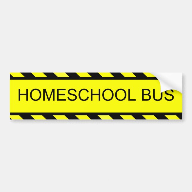 homeschool bus bumper sticker (Front)