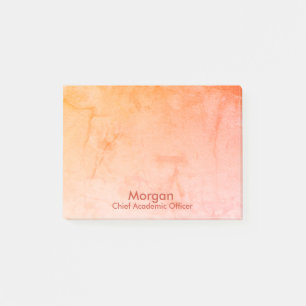 Homeschool Chief Academic Officer Orange Post-it Notes