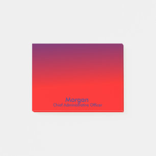 Homeschool Chief Administrative Officer Red Blue Post-it Notes