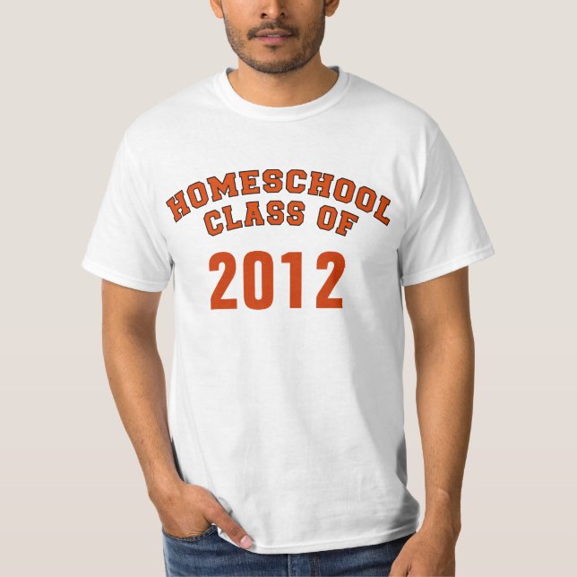 Homeschool Class of Customisable Year Tshirt (Front)