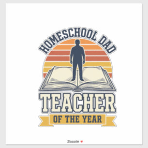 Homeschool Dad Teacher Of The Year Vintage Shirt D