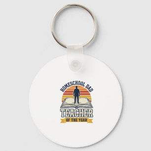 Homeschool Dad Teacher Of The Year Vintage Shirt D Key Ring