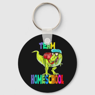 Homeschool Dinosaur T Rex Back To School Key Ring