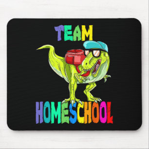 Homeschool Dinosaur T Rex Back To School  Mouse Pad