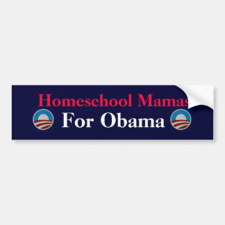 Homeschool Mamas  For Obama Bumper Sticker