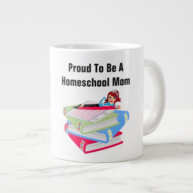 Homeschool Mum  - Jumbo Mug (Front Right)