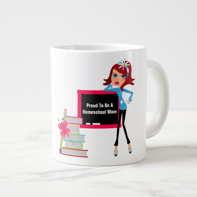 Homeschool Mum  - Jumbo Mug (Front Right)