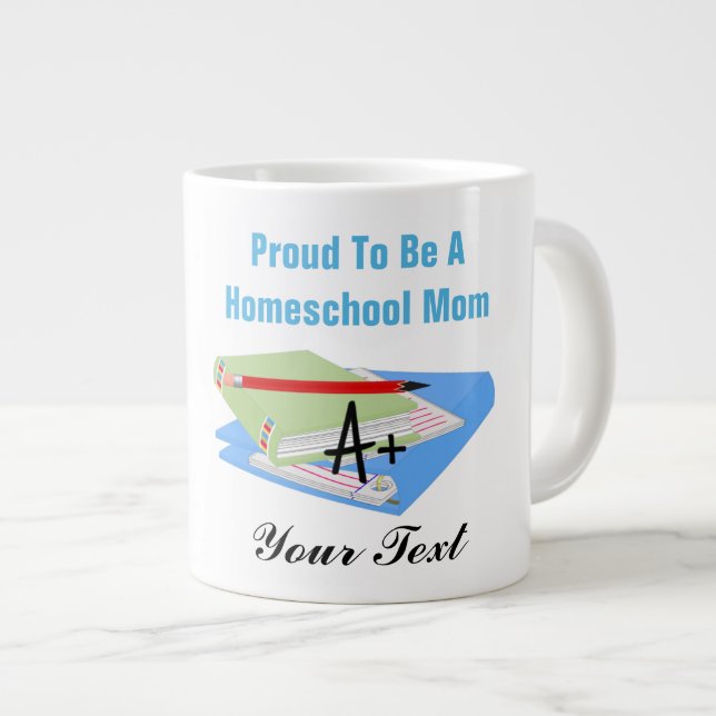 Homeschool Mum  - Jumbo Mug (Front Right)