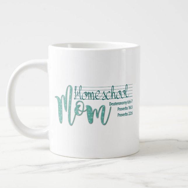 "Homeschool Mum" JUMBO Mug w/Spurgeon Quote (Left)