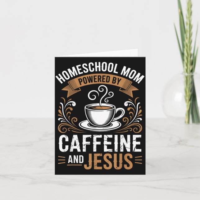 Homeschool Mum Powered Card (Front)