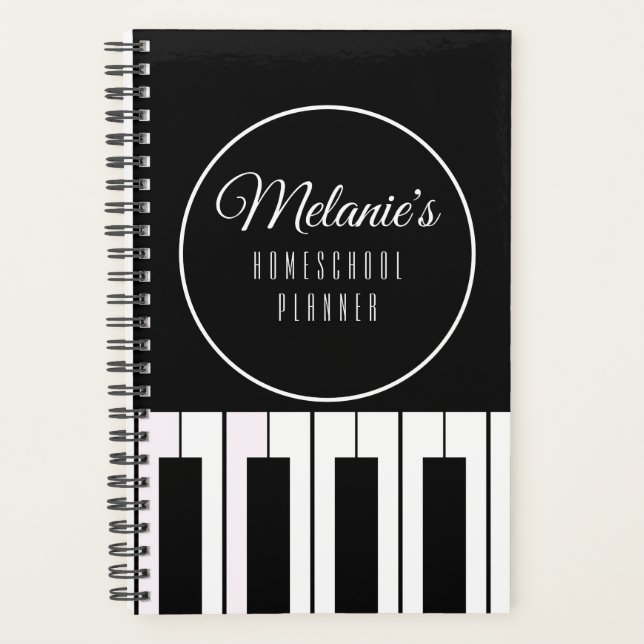 Homeschool Music Teacher Musician Teaching Planner (Front)
