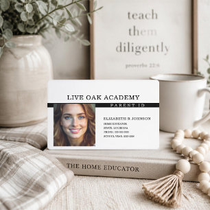 Homeschool Parent ID Badge Timeless Black
