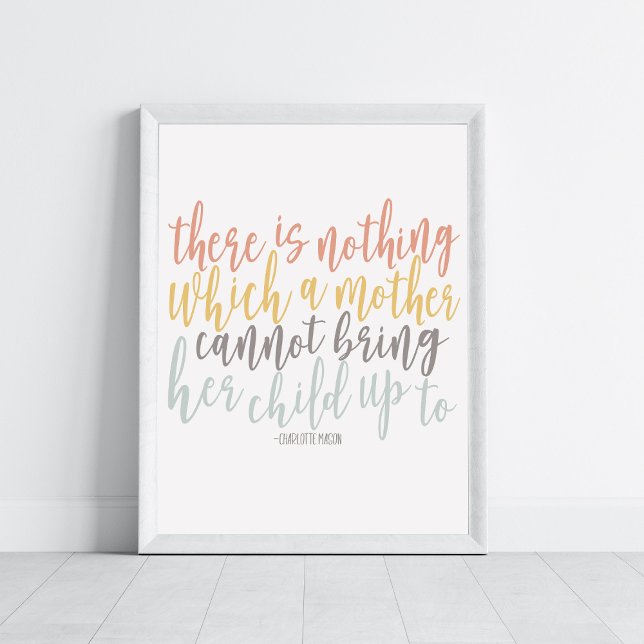 Homeschool Quote Rainbow Pastel Charlotte Mason Poster (Creator Uploaded)
