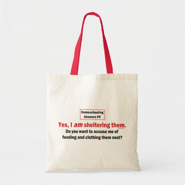 Homeschool Shelter Tote Bag (Front)