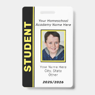 Homeschool Student ID Badge